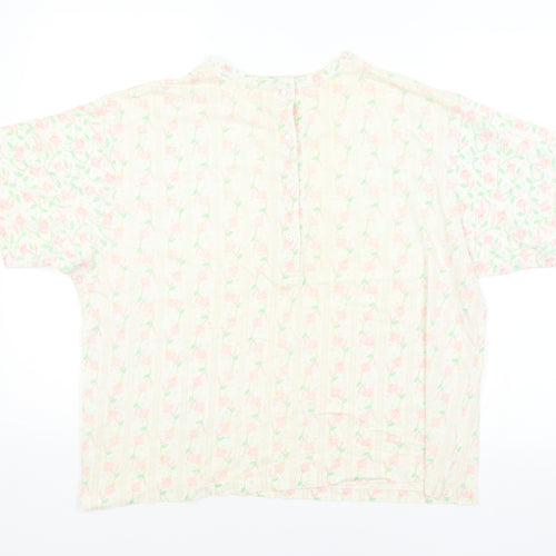 Preworn Womens Multicoloured Floral  Basic Blouse Size 10