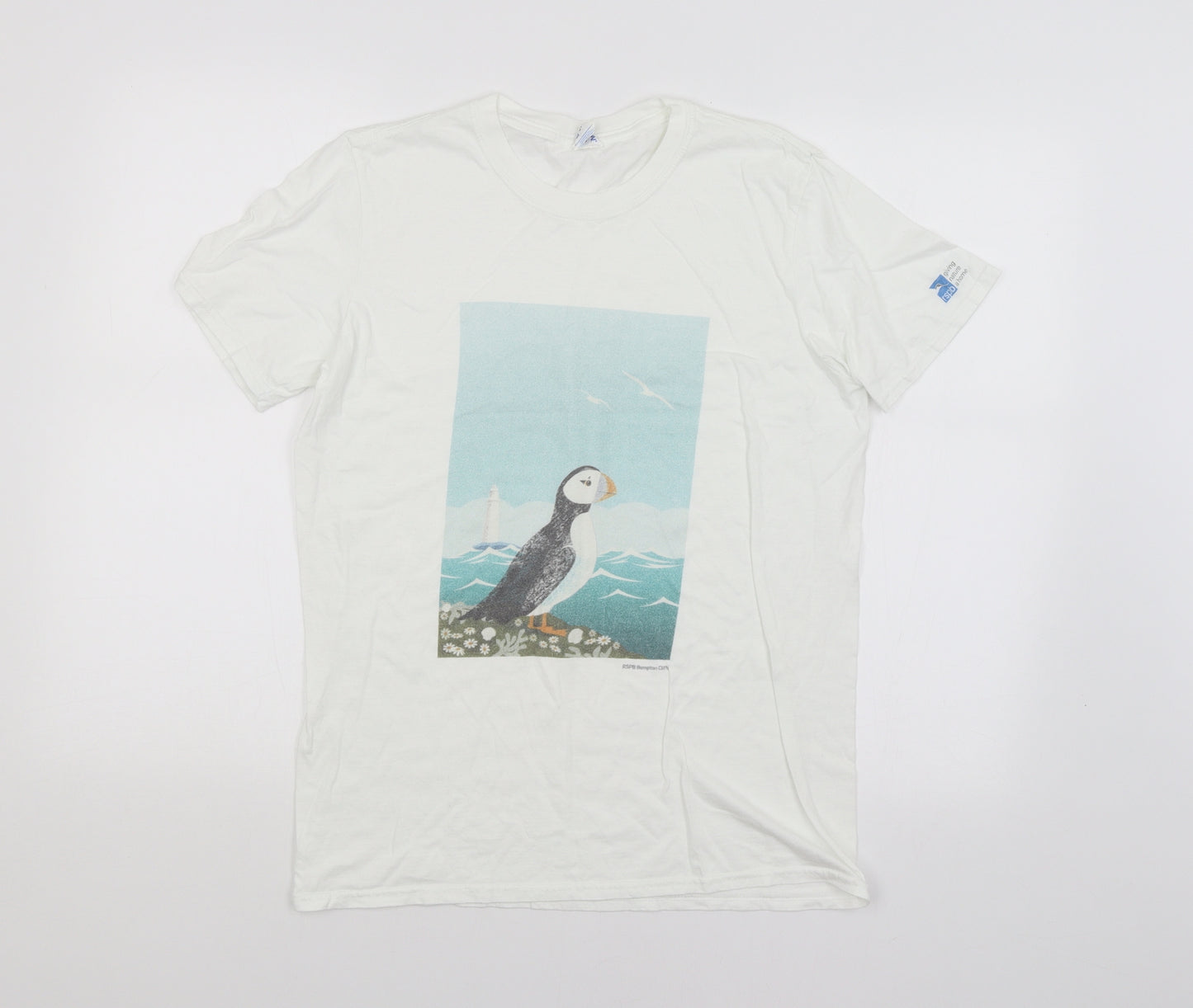 Preworn Mens White    T-Shirt Size M