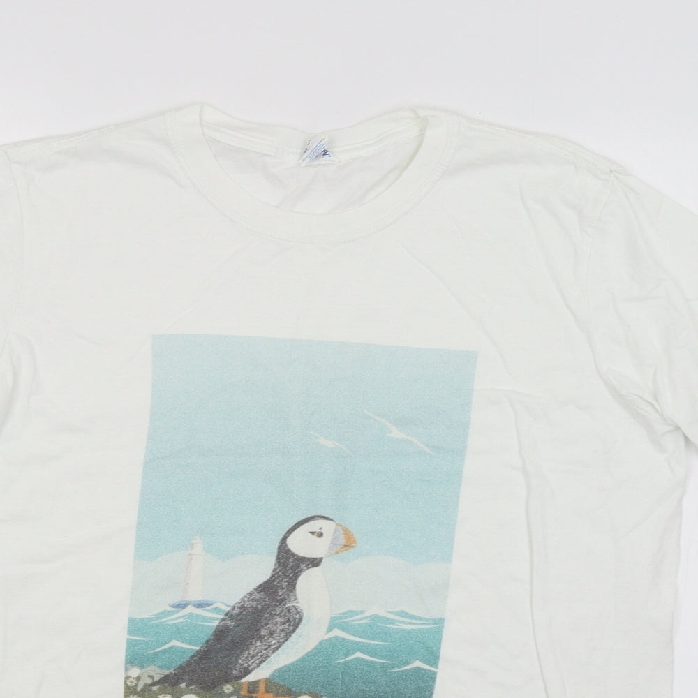 Preworn Mens White    T-Shirt Size M