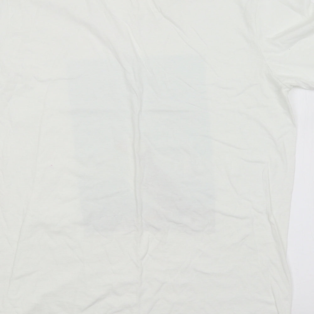 Preworn Mens White    T-Shirt Size M
