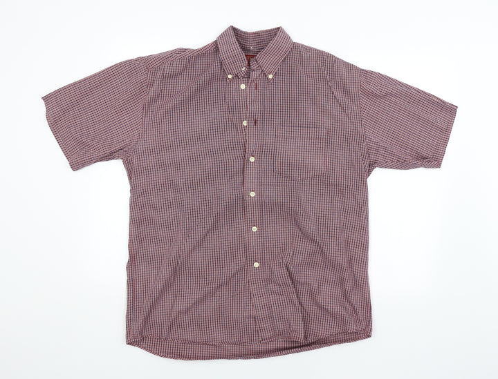 Burton Mens Multicoloured Check   Button-Up Size M