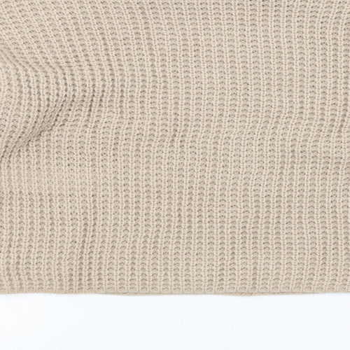 Missguided Womens Beige Check  Pullover Jumper