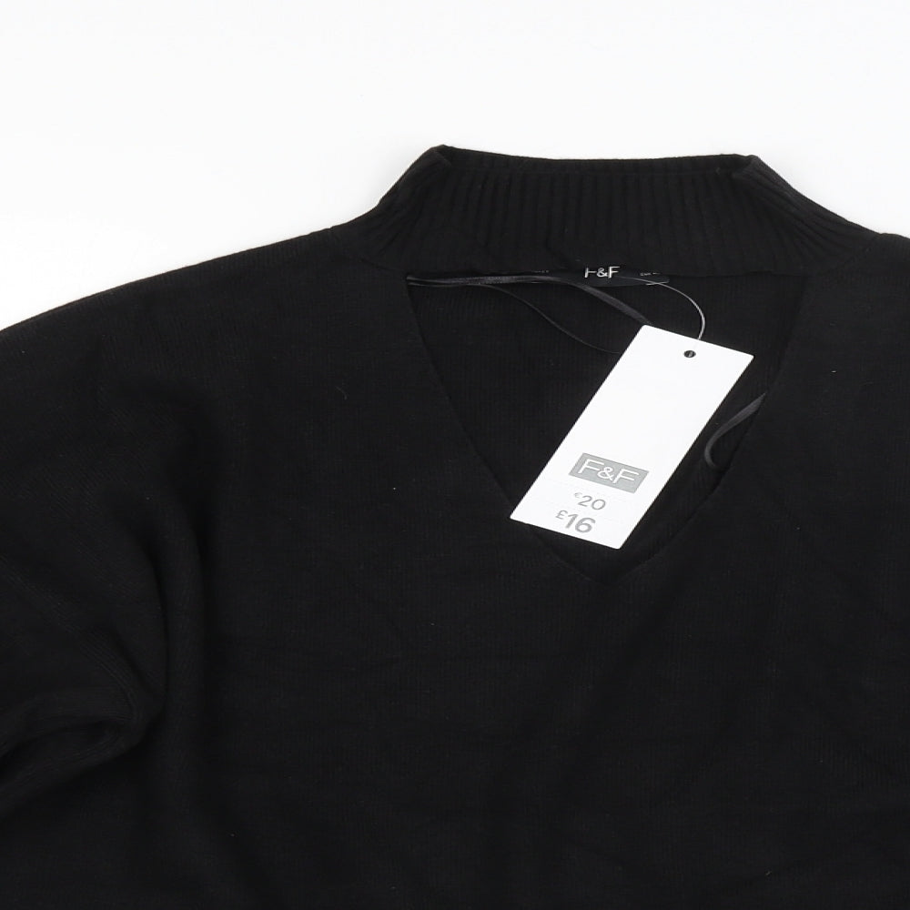 F&F Womens Black   Pullover Jumper Size 14