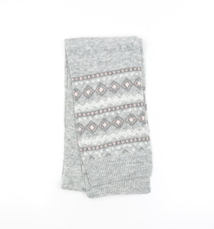 Avenue Womens Grey Argyle/Diamond   Scarf