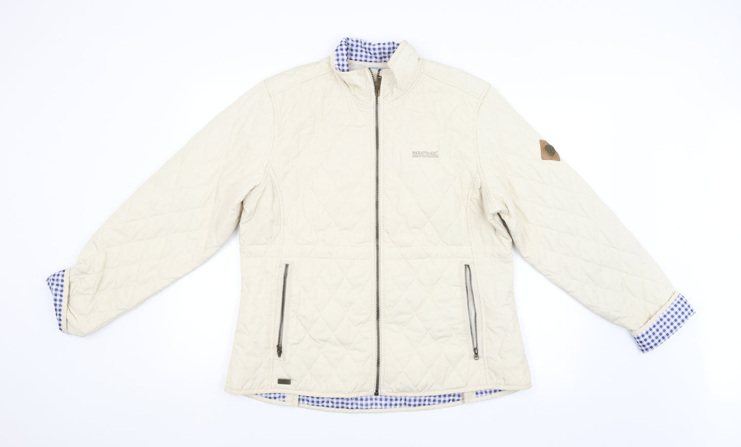 Regatta Womens Beige Argyle/Diamond  Jacket  Size 16