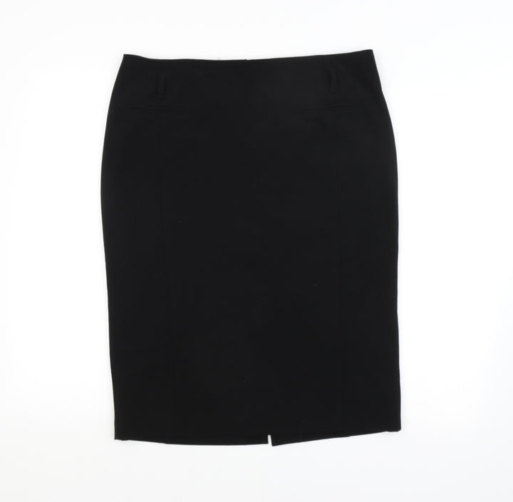 Preworn Womens Black Straight & Pencil Skirt Size 12