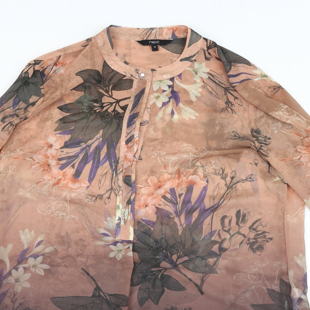 NEXT Womens Multicoloured Floral  Shirt Dress  Size 14