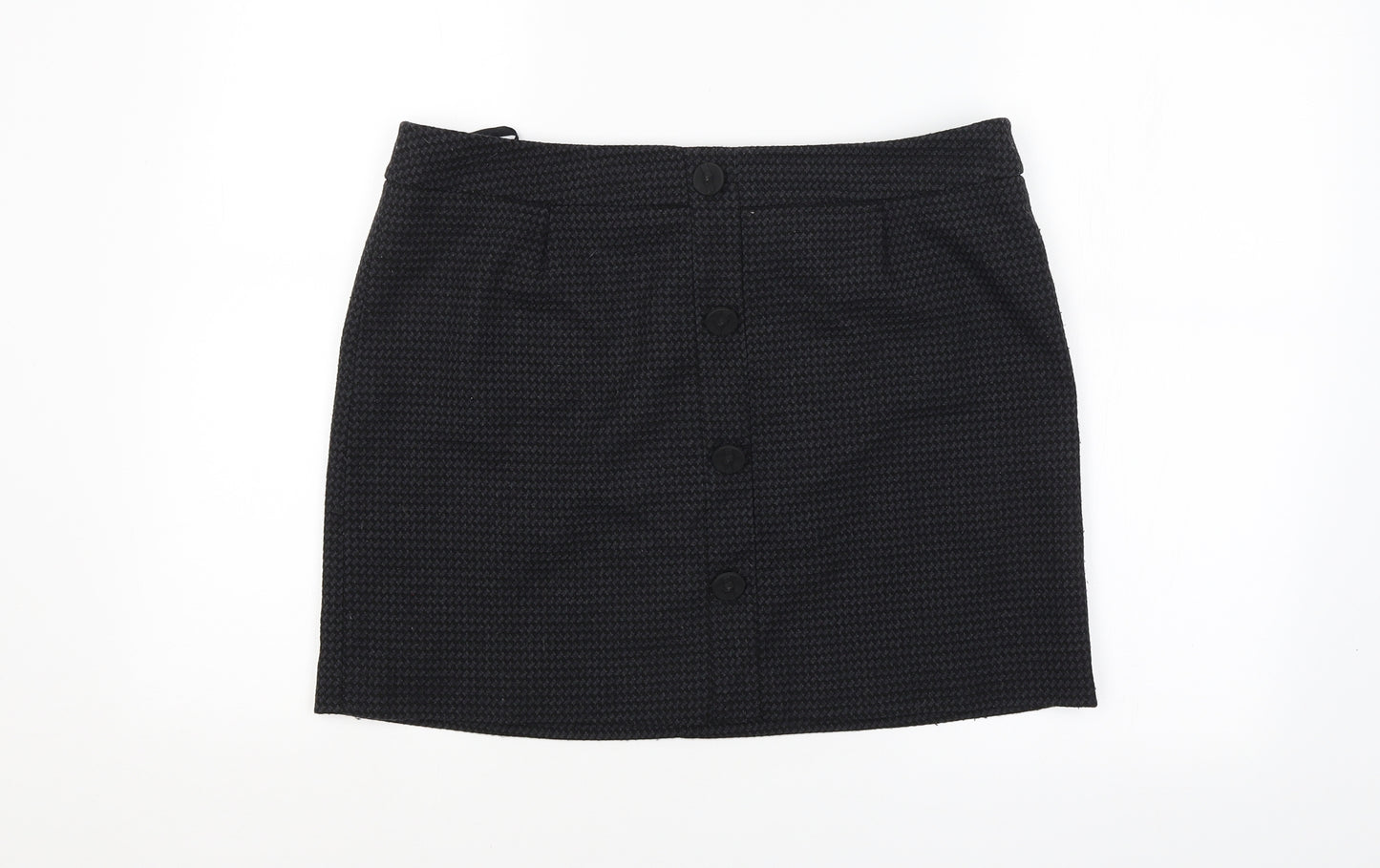 NEXT Womens Black Argyle/Diamond  Straight & Pencil Skirt Size 14
