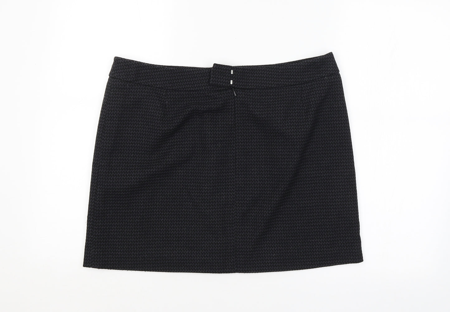 NEXT Womens Black Argyle/Diamond  Straight & Pencil Skirt Size 14