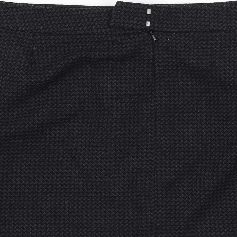 NEXT Womens Black Argyle/Diamond  Straight & Pencil Skirt Size 14
