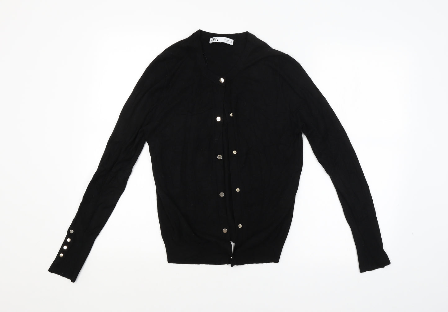 Zara Womens Black   Cardigan Jumper Size M