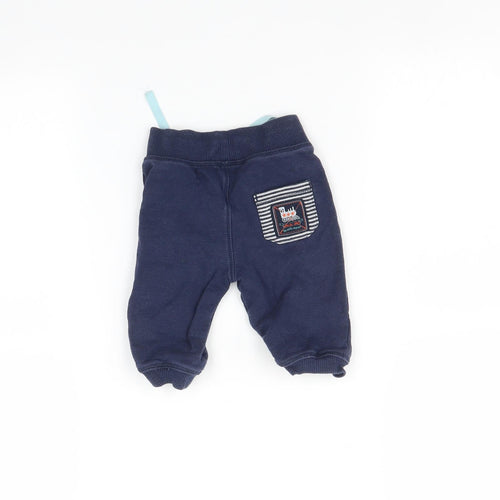 Marks and Spencer Baby Blue   Jogger Trousers Size 3-6 Months