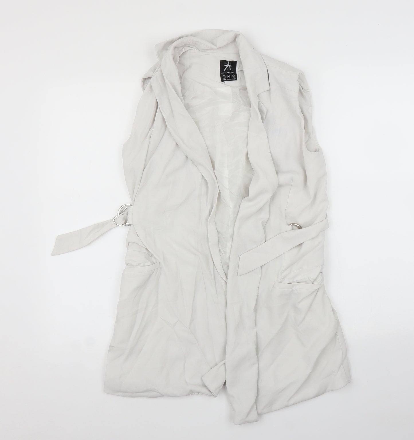 Primark Womens Grey   Gilet Jacket Size 8