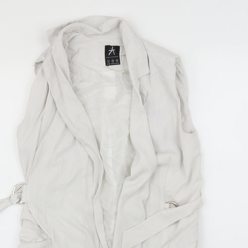 Primark Womens Grey   Gilet Jacket Size 8