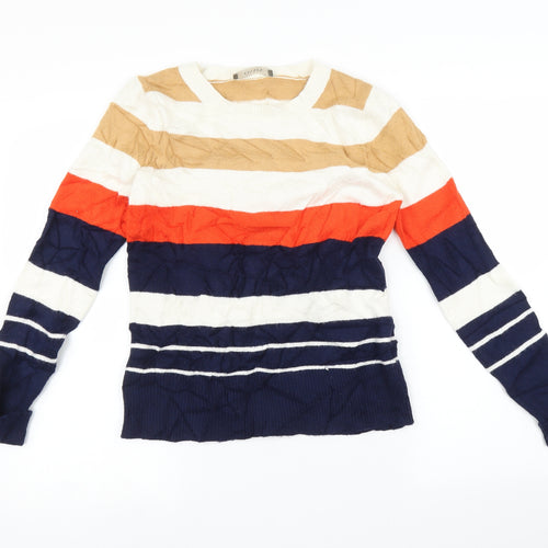 Oasis Womens Multicoloured Striped  Pullover Jumper Size S