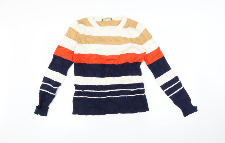 Oasis Womens Multicoloured Striped  Pullover Jumper Size S