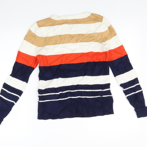 Oasis Womens Multicoloured Striped  Pullover Jumper Size S