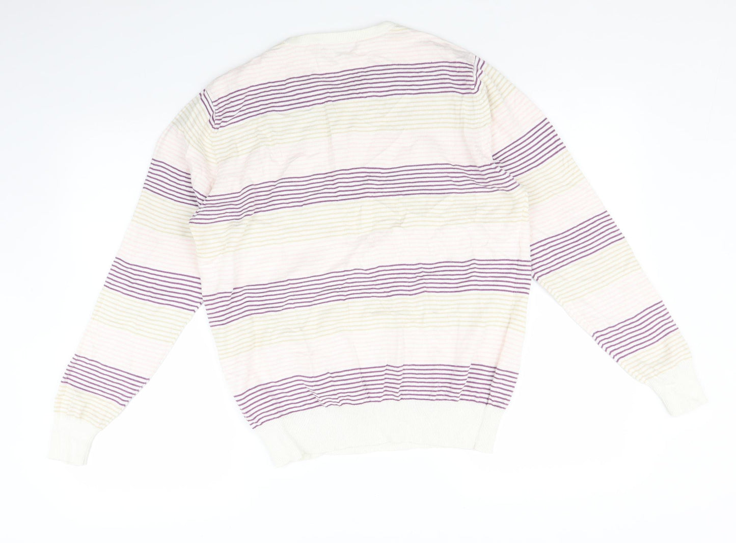 Marcus Law Womens Multicoloured Striped  Pullover Jumper Size M