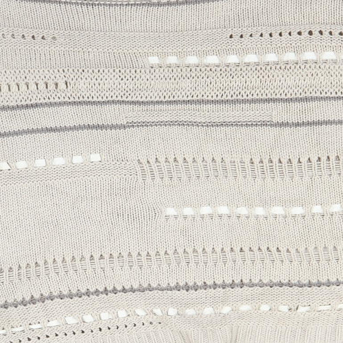 Marks and Spencer Womens Beige Striped  Pullover Jumper Size 18