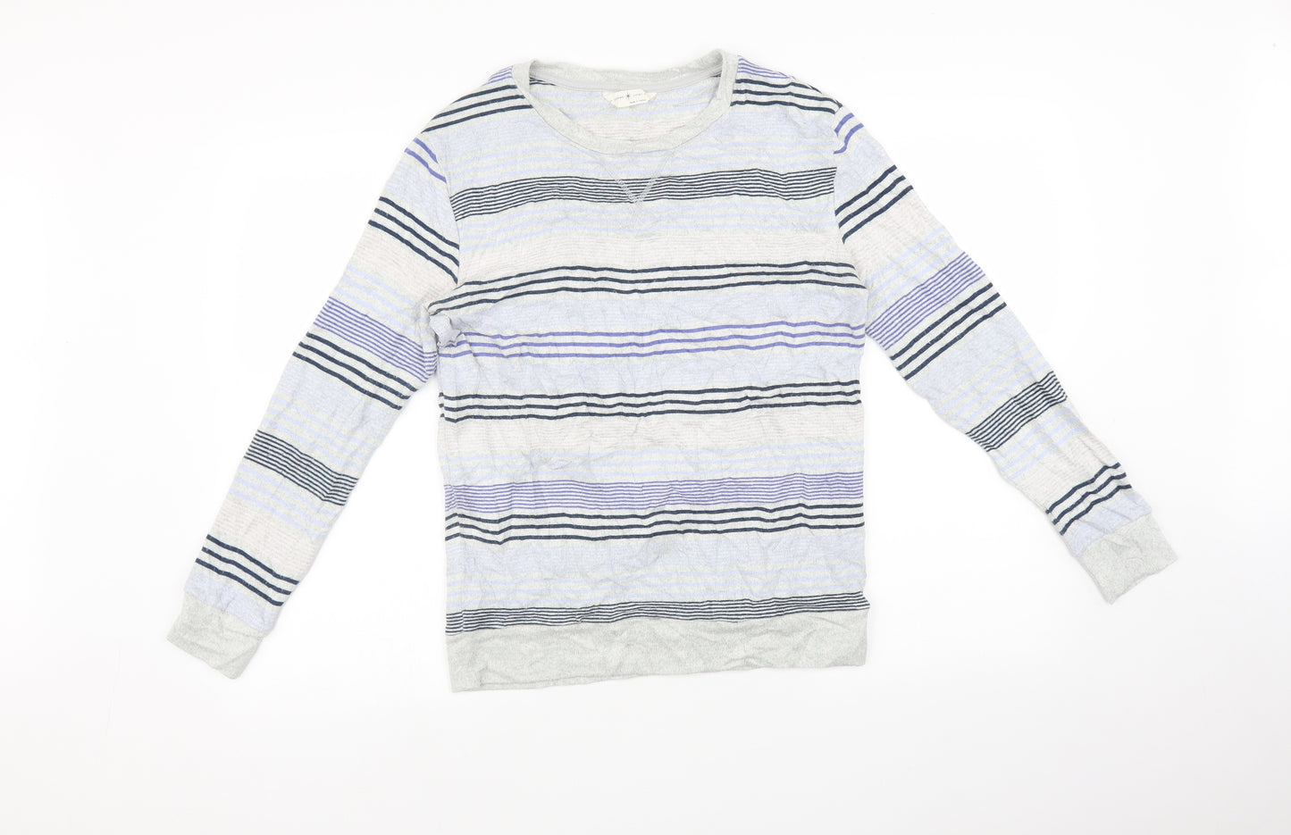 Marks and Spencer Womens Multicoloured Striped   Pyjama Top Size 8