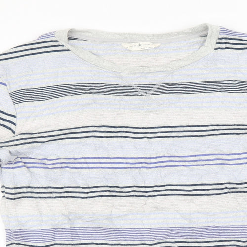 Marks and Spencer Womens Multicoloured Striped   Pyjama Top Size 8