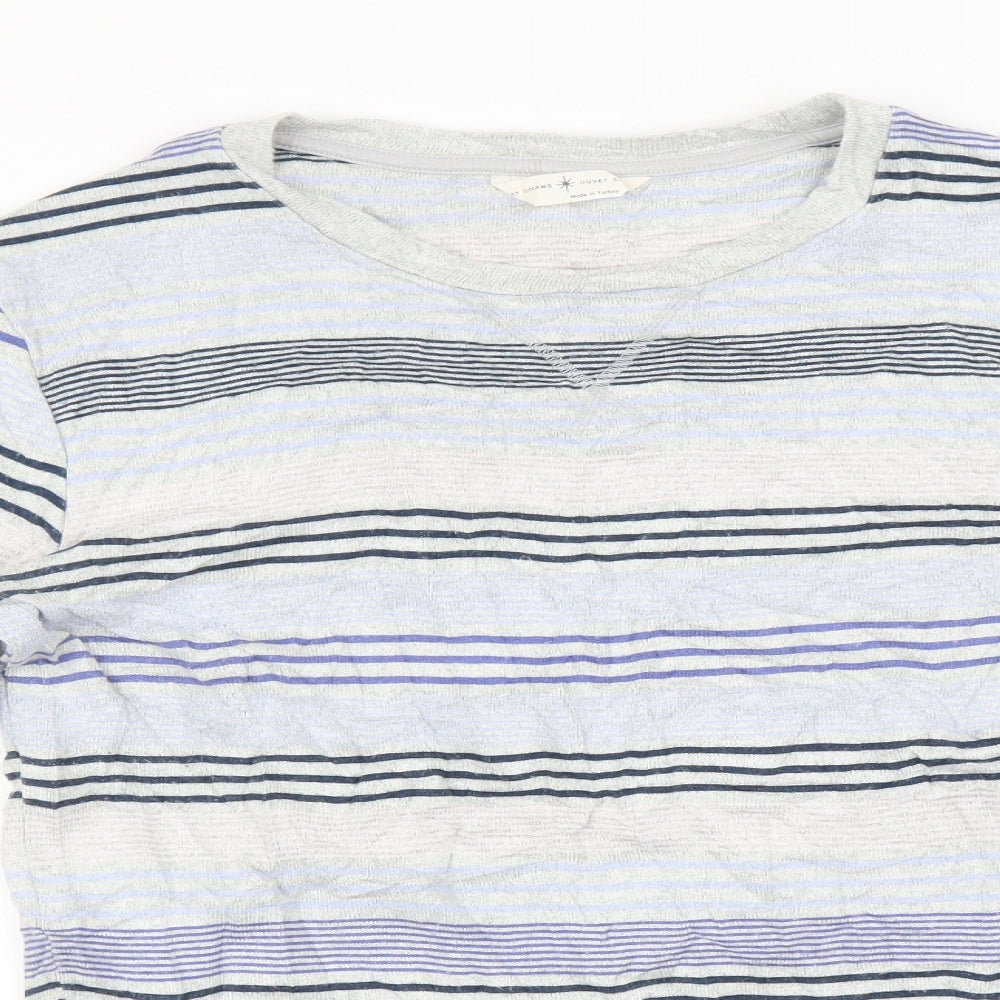 Marks and Spencer Womens Multicoloured Striped   Pyjama Top Size 8