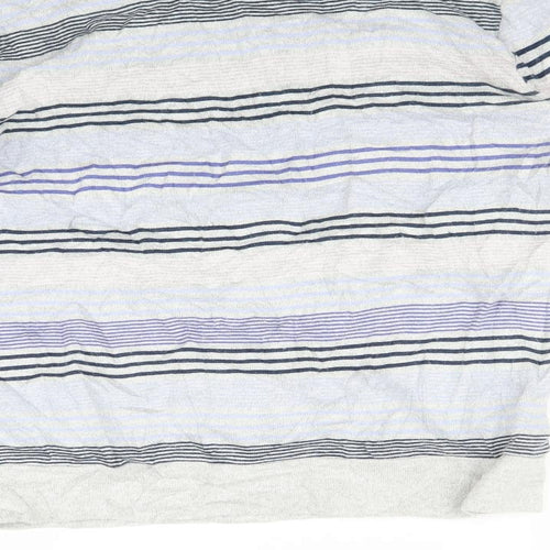 Marks and Spencer Womens Multicoloured Striped   Pyjama Top Size 8