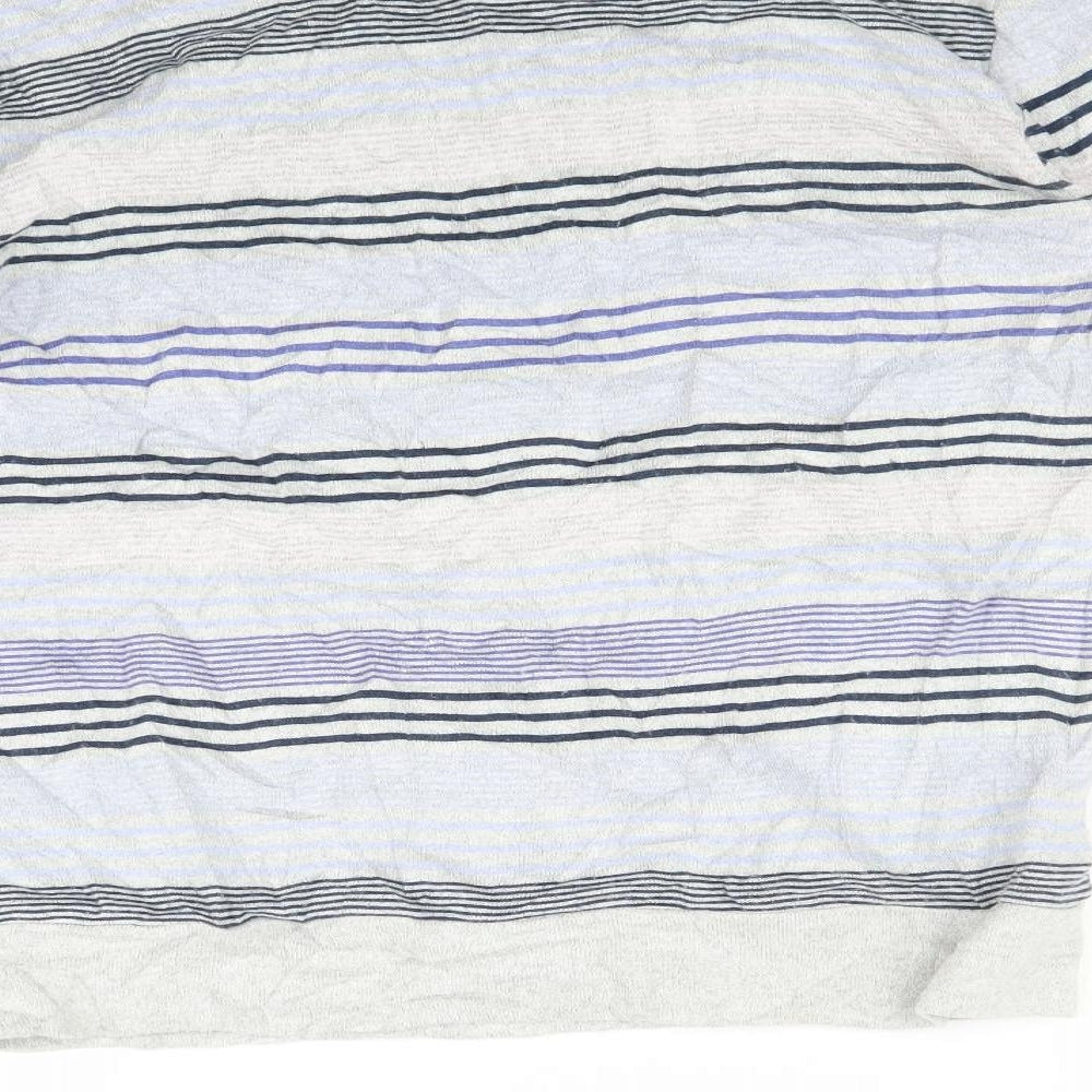 Marks and Spencer Womens Multicoloured Striped   Pyjama Top Size 8