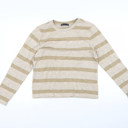 Marks and Spencer Womens Multicoloured Striped  Pullover Jumper Size 14
