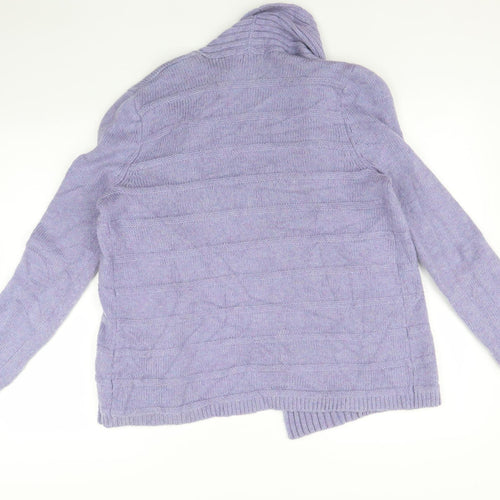 Classic Womens Purple   Cardigan Jumper Size 14