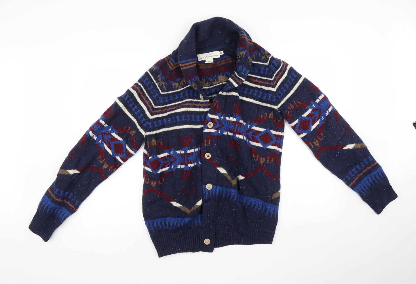 H&M Mens Multicoloured Fair Isle  Pullover Jumper Size M
