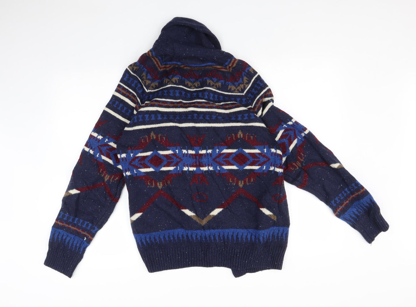 H&M Mens Multicoloured Fair Isle  Pullover Jumper Size M