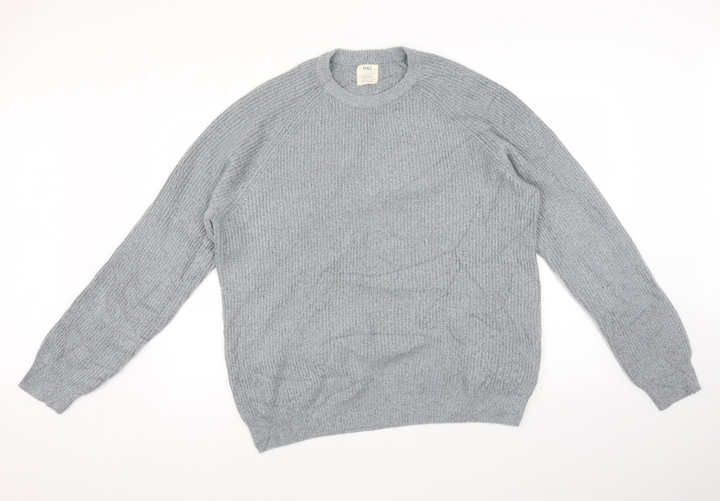 Marks and Spencer Mens Grey   Pullover Jumper Size XL