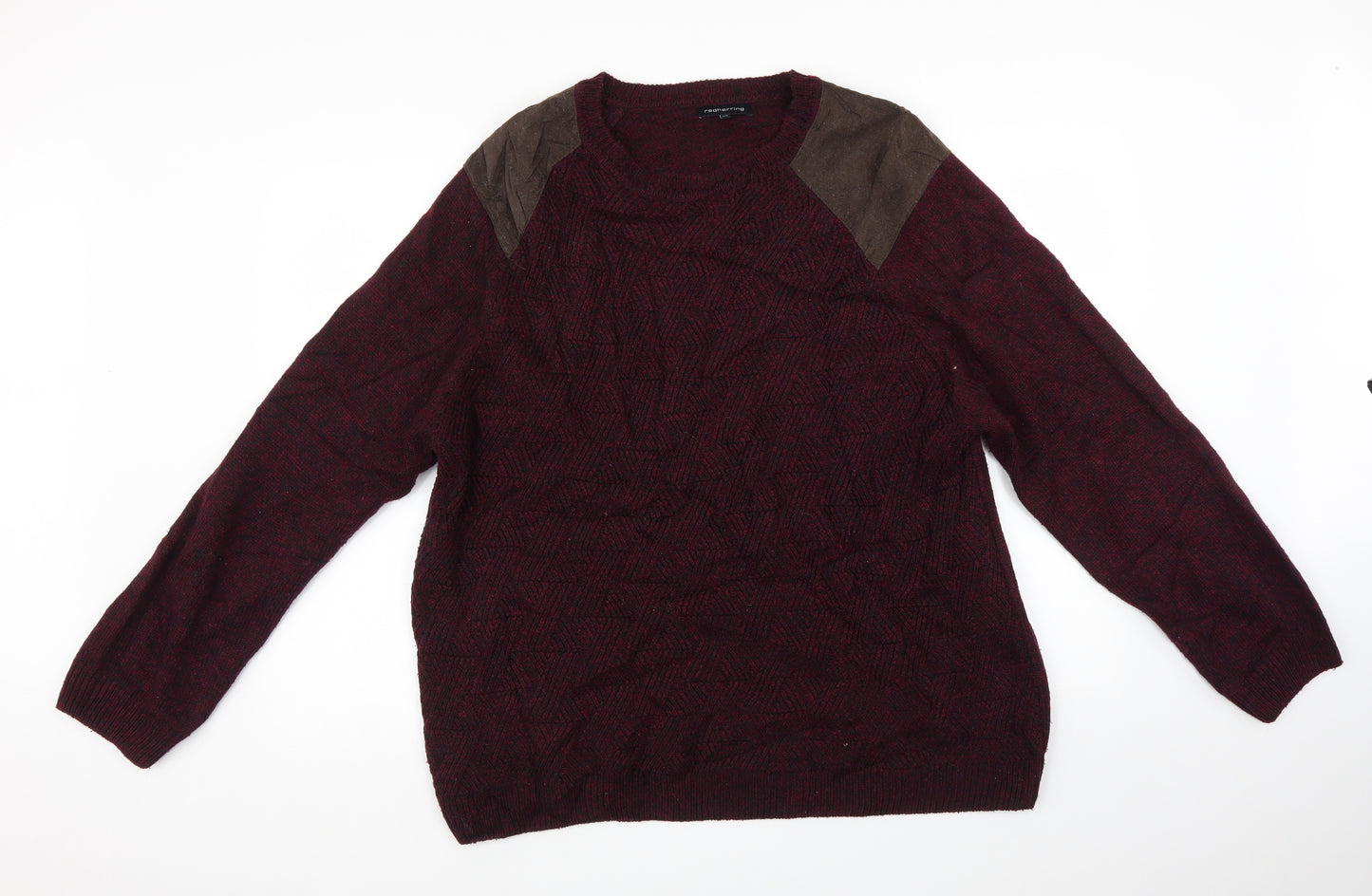 Red Herring Mens Purple   Pullover Jumper Size 2XL
