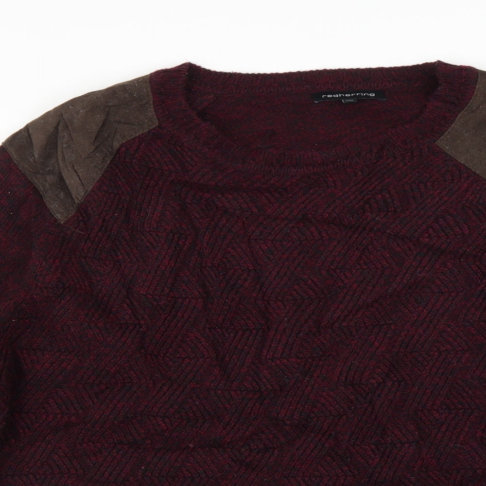 Red Herring Mens Purple   Pullover Jumper Size 2XL
