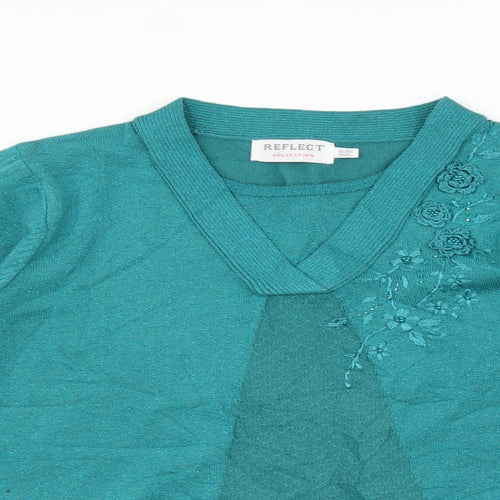 reflect Womens Blue   Pullover Jumper Size M