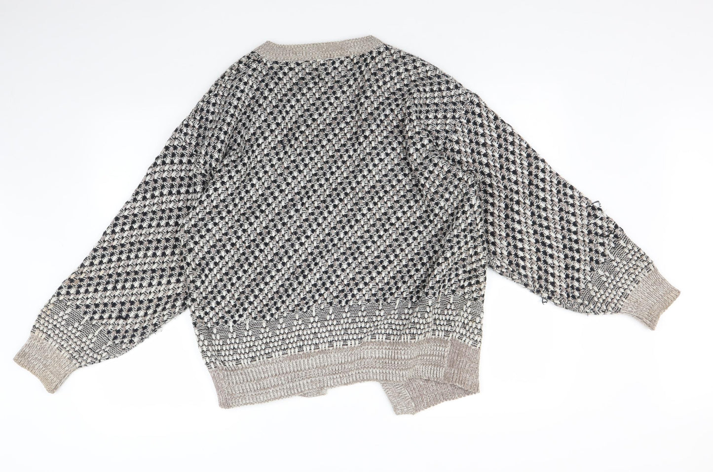 Richards Mens Brown   Cardigan Jumper Size M