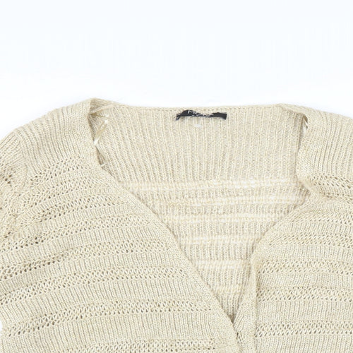 George Womens Gold   Cardigan Jumper Size 10