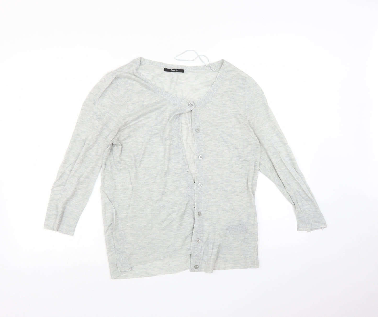 George Womens Grey   Cardigan Jumper Size 12