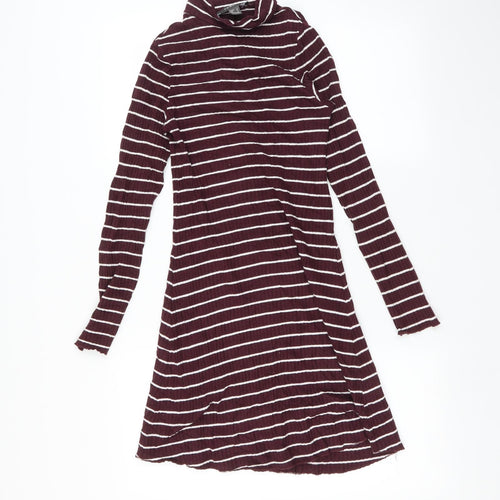 Primark Womens Multicoloured Striped  Fit & Flare  Size 8