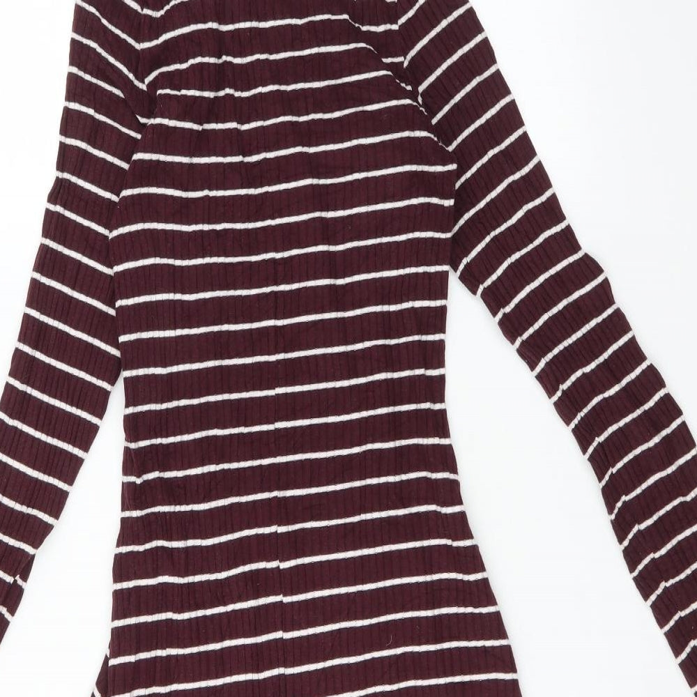 Primark Womens Multicoloured Striped  Fit & Flare  Size 8