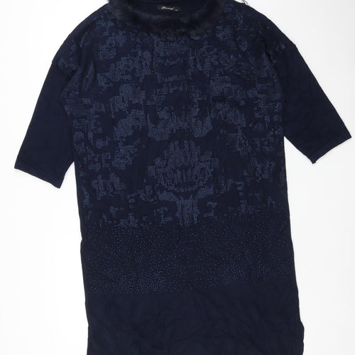 Finery Womens Blue   A-Line  Size L