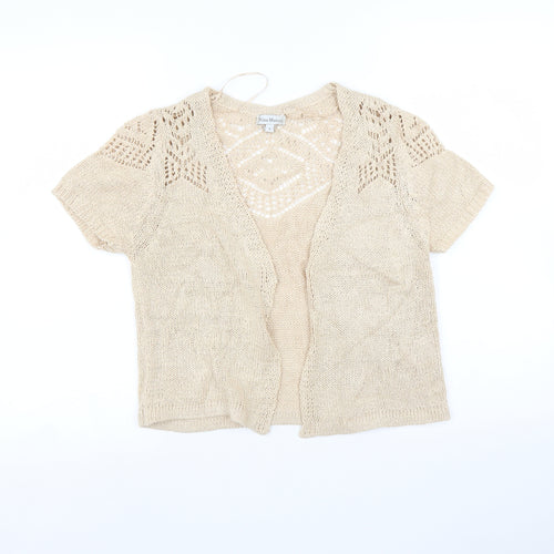 Nina Murati Womens Beige   Cardigan Jumper Size S