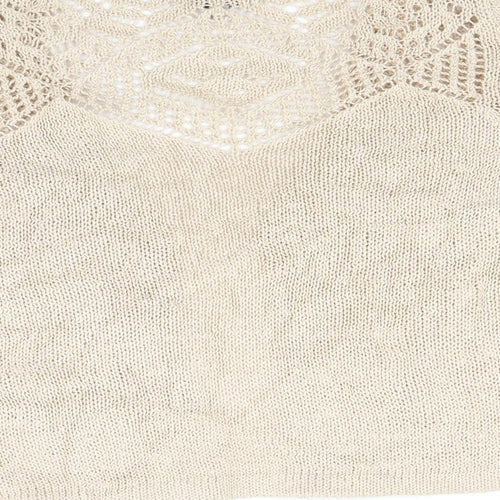 Nina Murati Womens Beige   Cardigan Jumper Size S