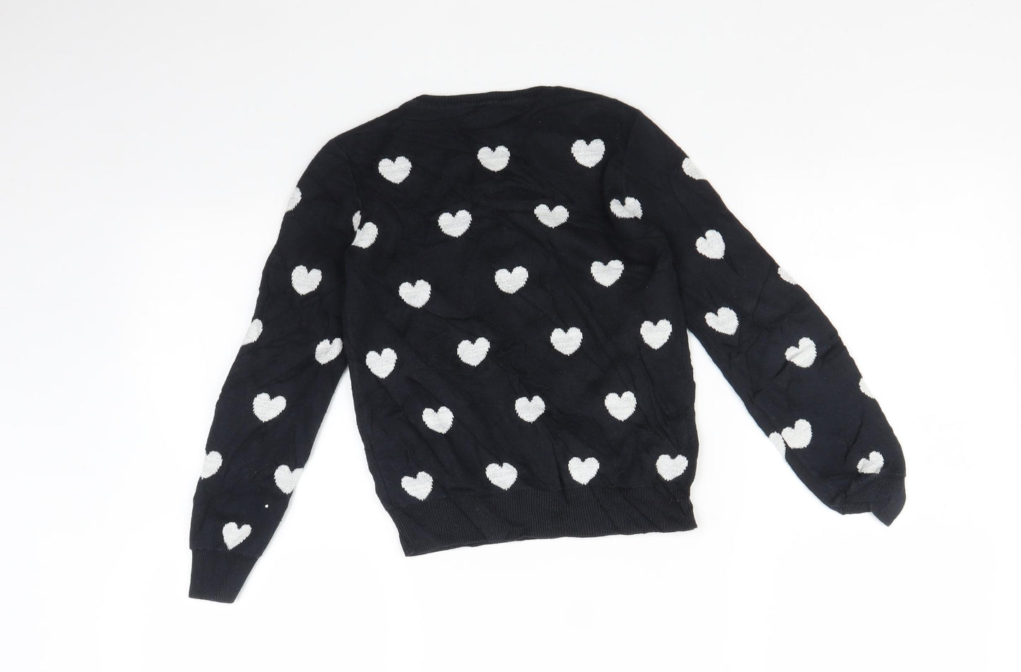 TU Girls Multicoloured   Pullover Jumper Size 9 Years  - Heart print