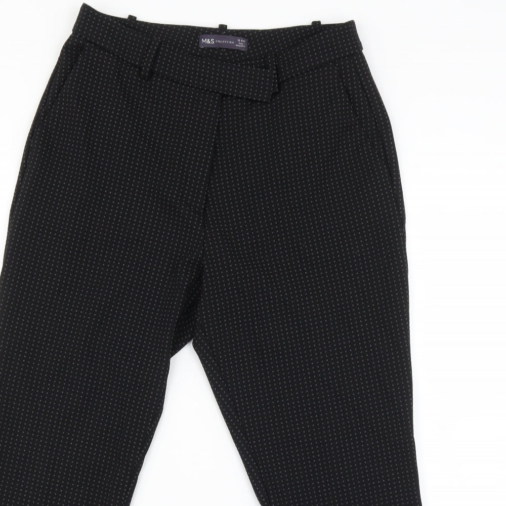 Marks and Spencer Womens Multicoloured Polka Dot  Trousers  Size 12 L26 in