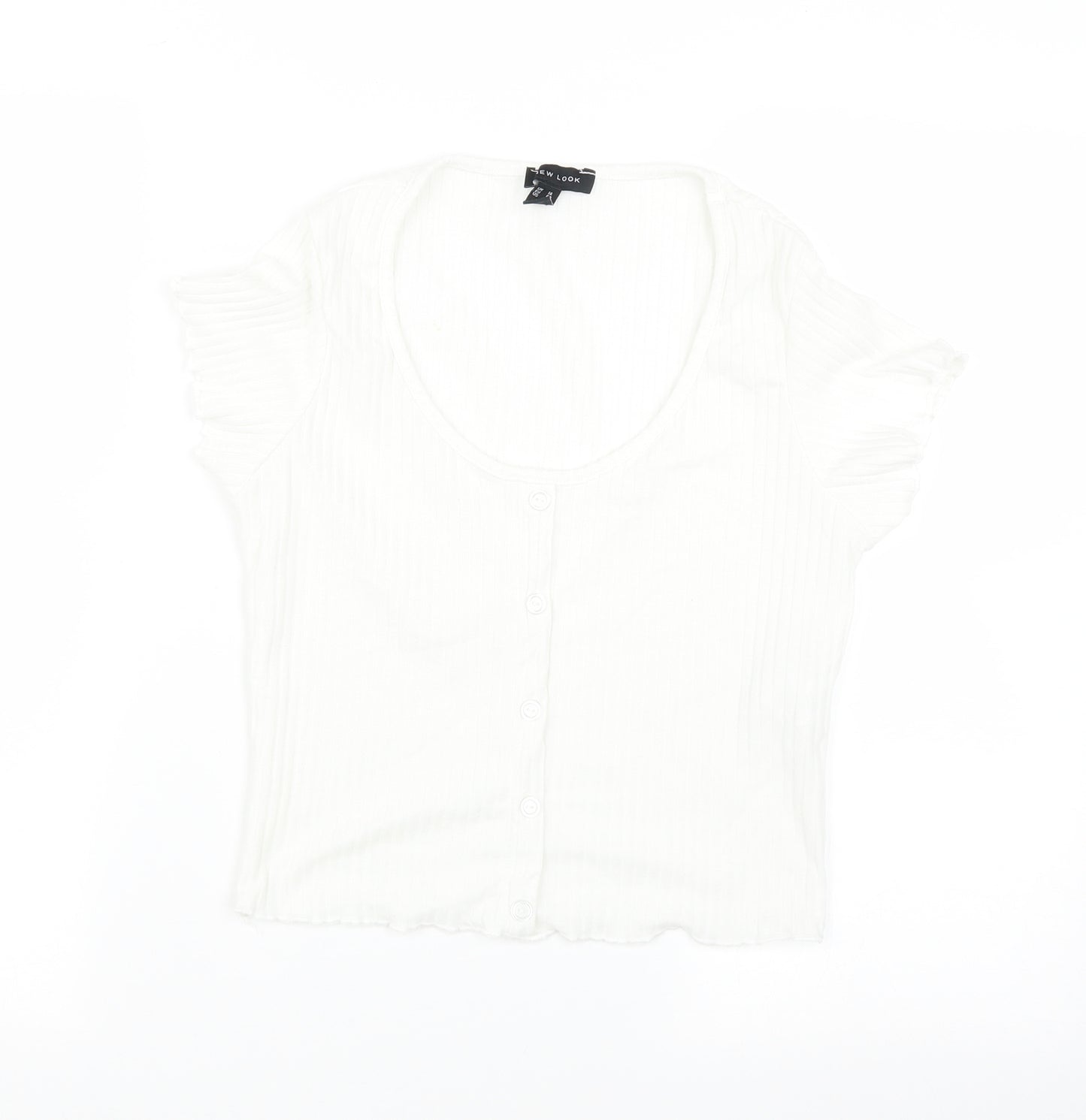 New Look Womens White   Basic T-Shirt Size 14