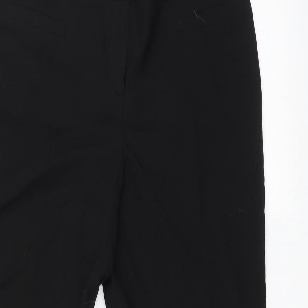 F&F Womens Black   Trousers  Size 14 L28 in