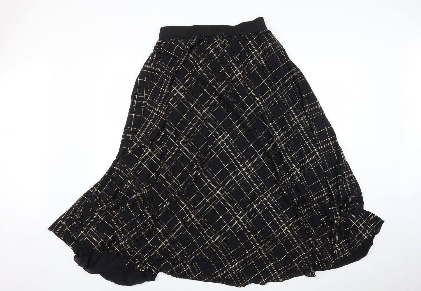 Roman Womens Multicoloured Check  A-Line Skirt Size 14