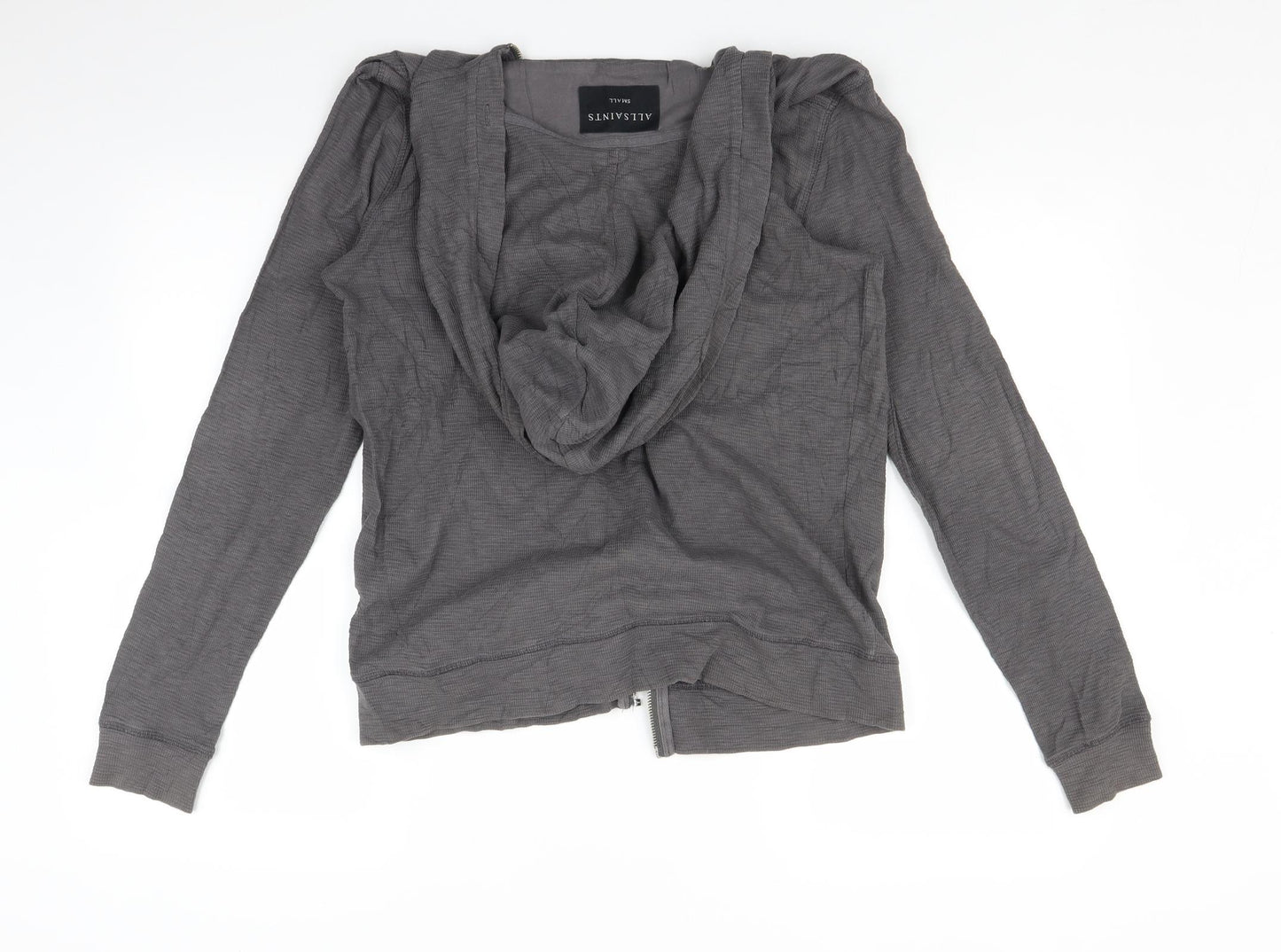 All saints Womens Grey   Full Zip Hoodie Size S